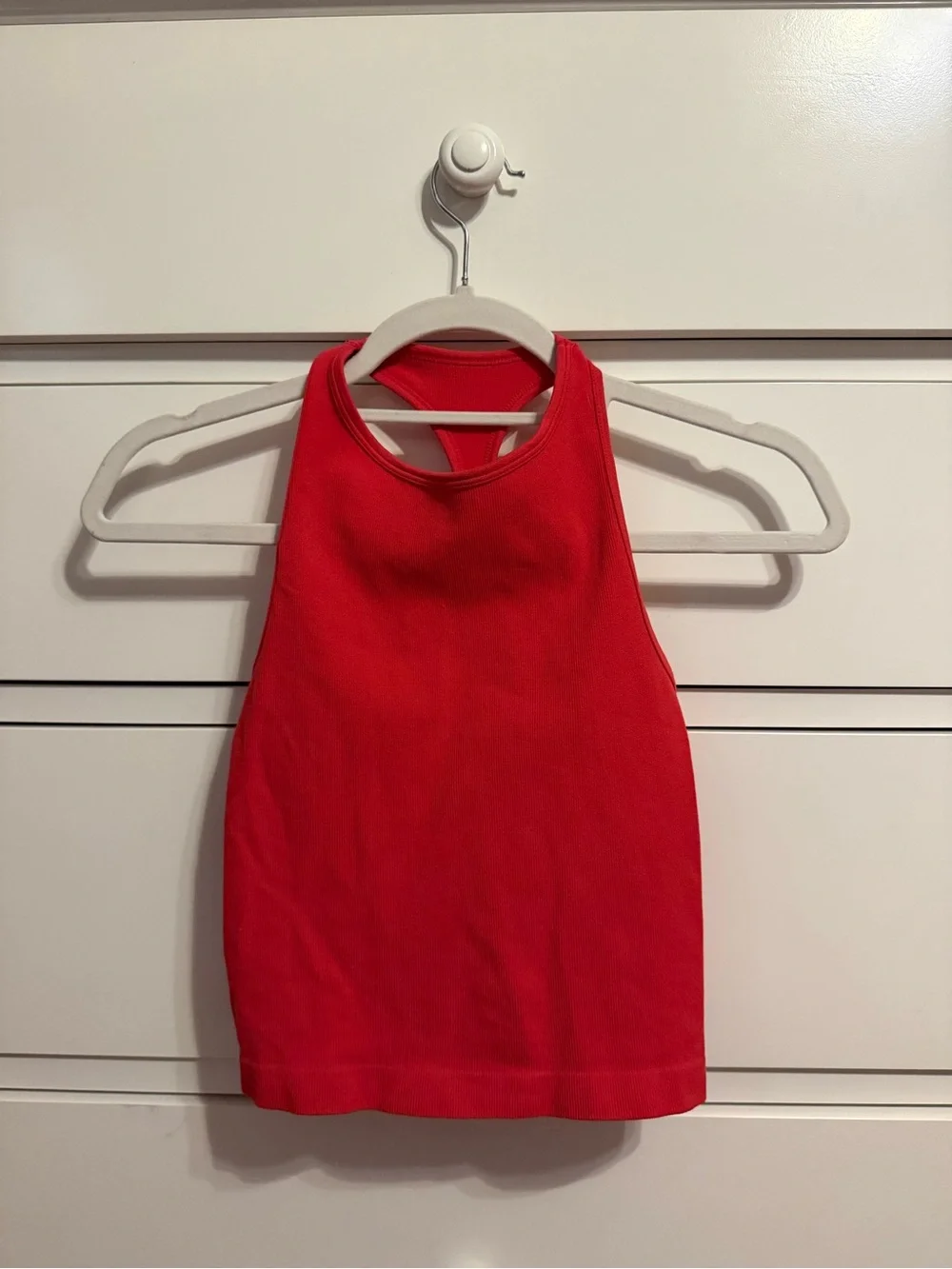 Free People Red Racerback Tank Top